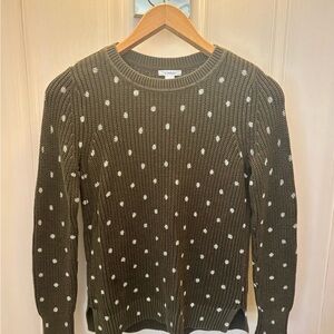 Green Polka Dot Sweater